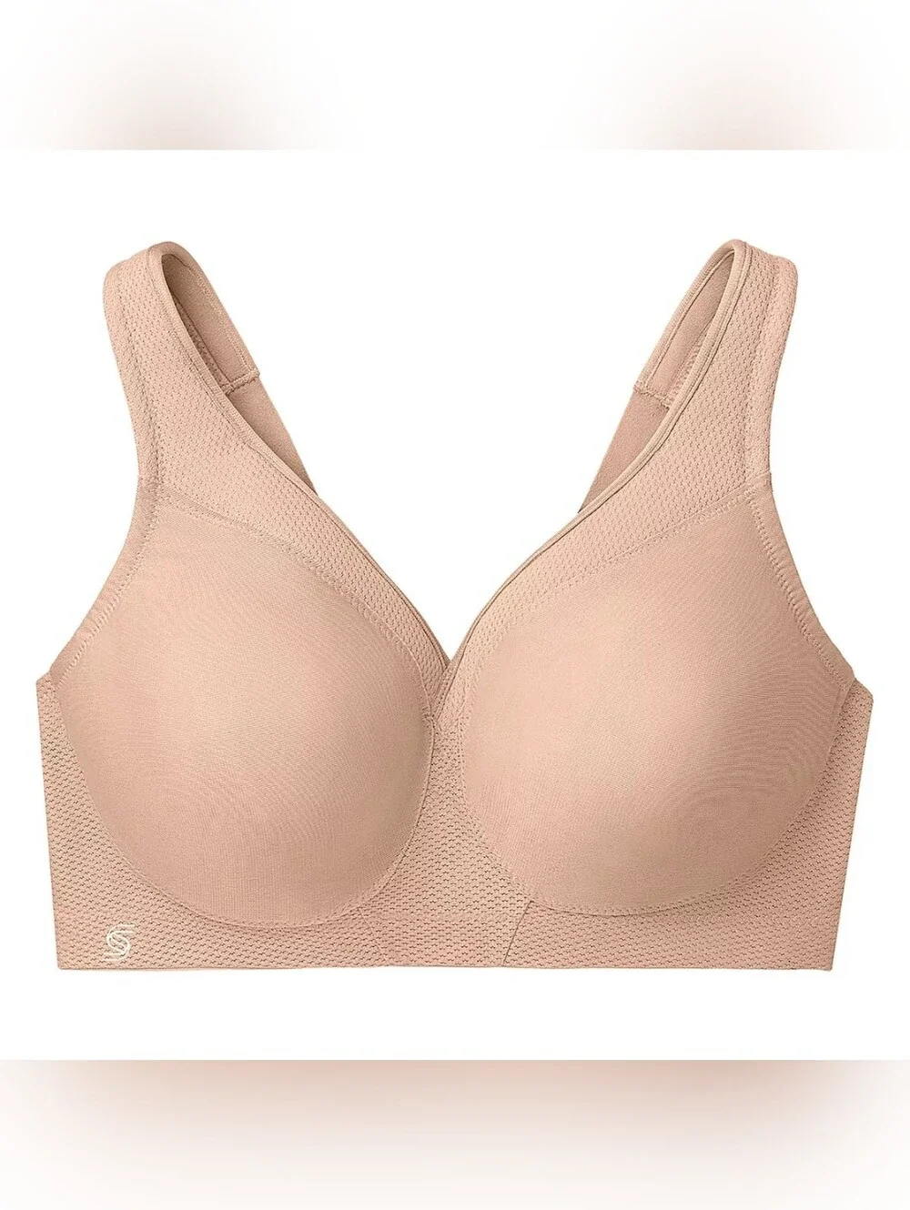Glamorise Womens MagicLift Seamless Sports Wirefree Bra 1006 Café 38DD WL23
